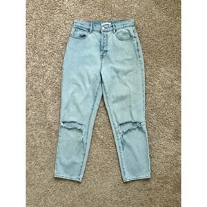 GUC I Pacsun I Light Wash Ripped Knee Straight Leg Jeans I Size 26